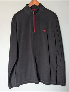 Chaps Sport Men's 1/4 Zip Fleece Pullover Sweater 90s Y2K